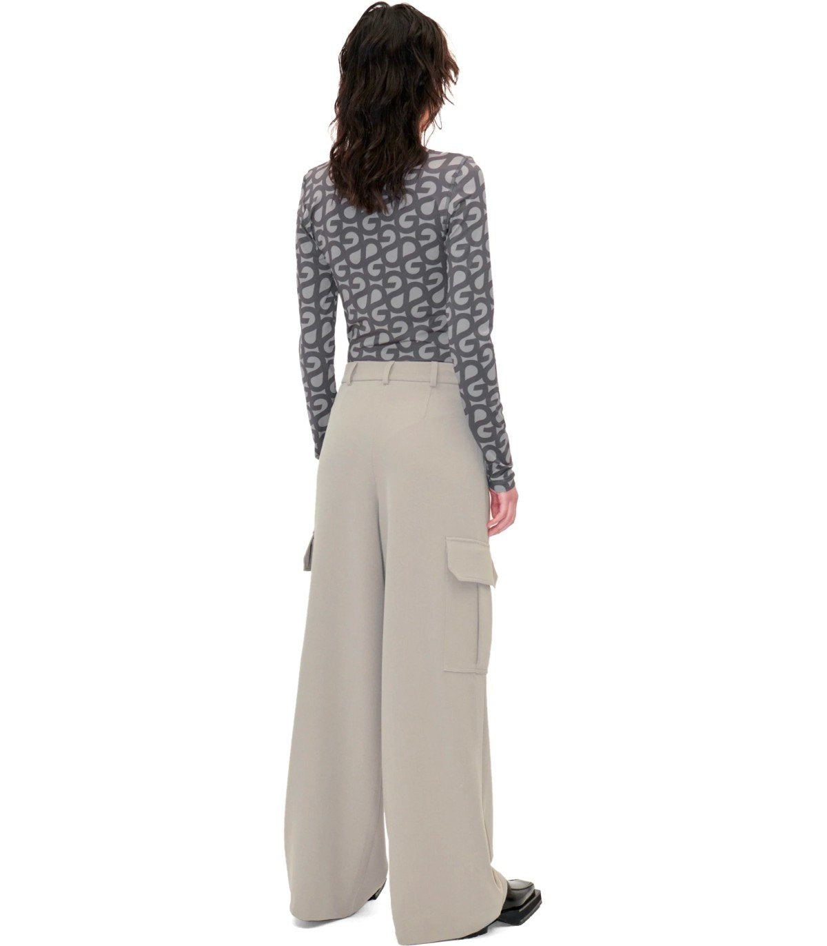 STINE GOYA OLANI BEIGE WIDE LEG PANTS