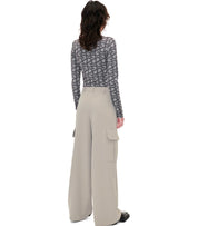 STINE GOYA OLANI BEIGE WIDE LEG PANTS
