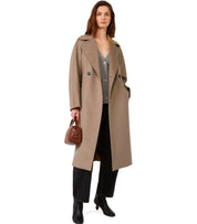 CAPPOTTO CON RESINA MARRON GLACE' MAX MARA WEEKEND