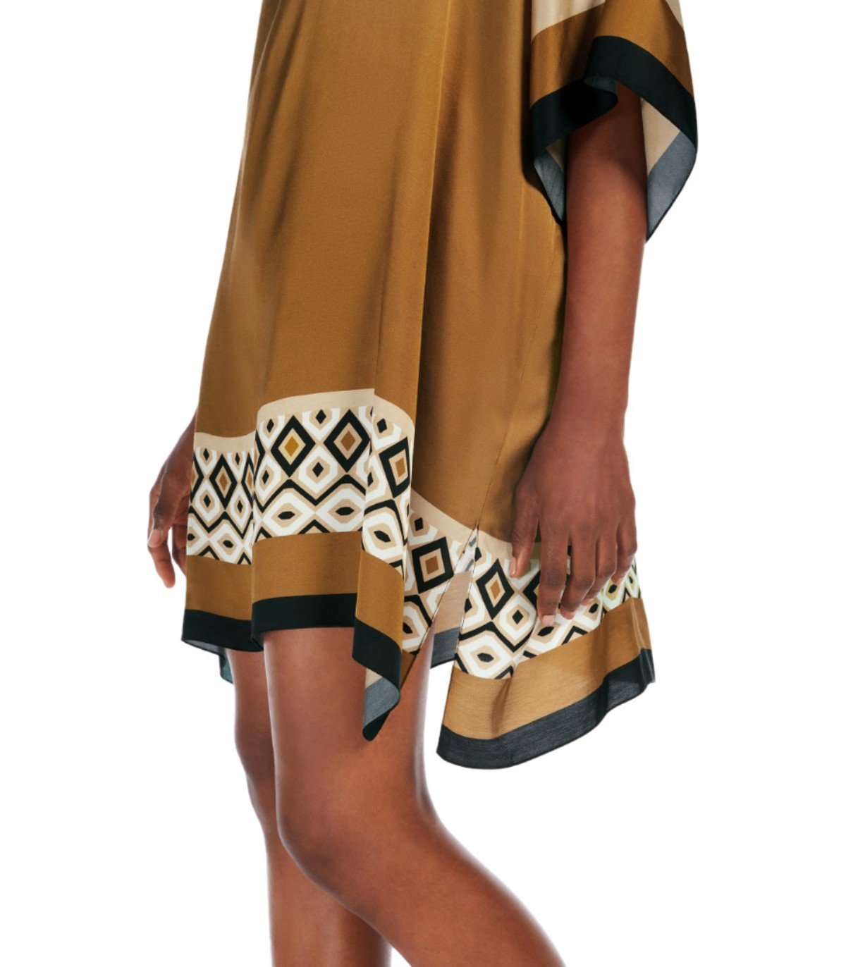 MAX MARA BEACHWEAR CANZONE BEIGE KAFTAN DRESS