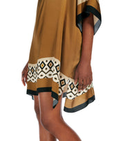 MAX MARA BEACHWEAR CANZONE BEIGE KAFTAN DRESS