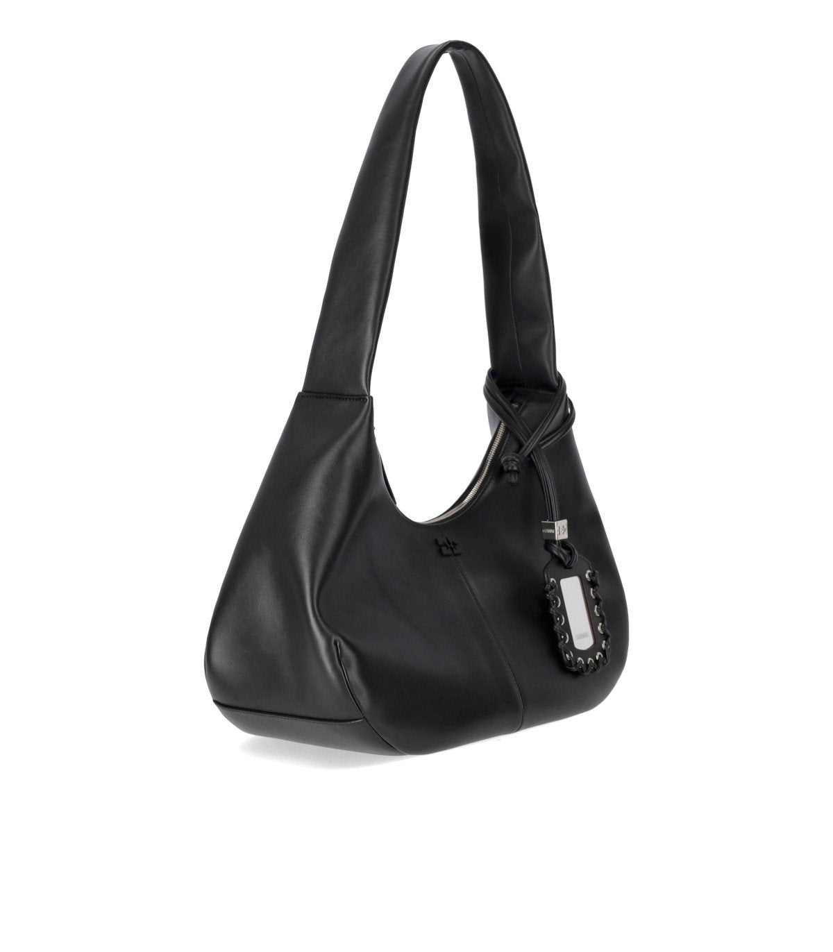 GANNI HOBO BLACK MEDIUM SHOULDER BAG