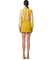 ELISABETTA FRANCHI BUTTER CURRY BLOUSE