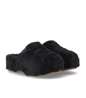 UGG FUZZ SUGAR SCHWARZES CLOG
