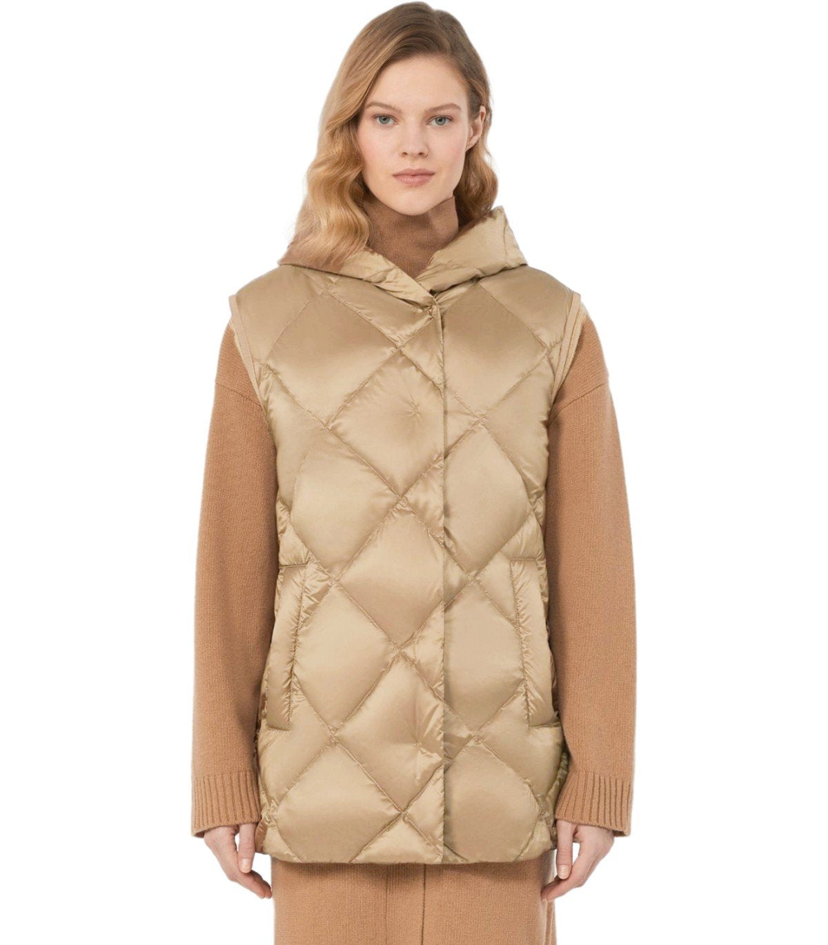 GILET CON CAPPUCCIO FRUTTO ORZO MAX MARA WEEKEND
