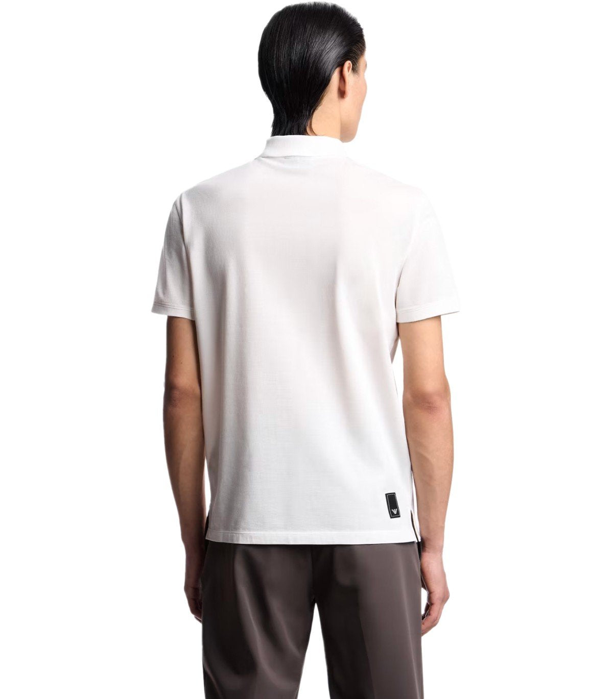 EMPORIO ARMANI TRAVEL ESSENTIAL WHITE POLO SHIRT