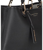 EMPORIO ARMANI MYEA BLACK SHOPPING BAG