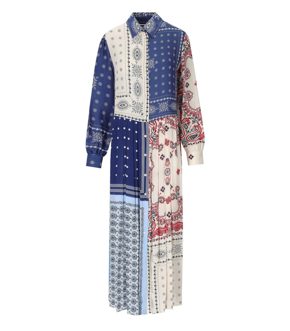 MAX MARA WEEKEND ZUAI MULTICOLORED SHIRT DRESS