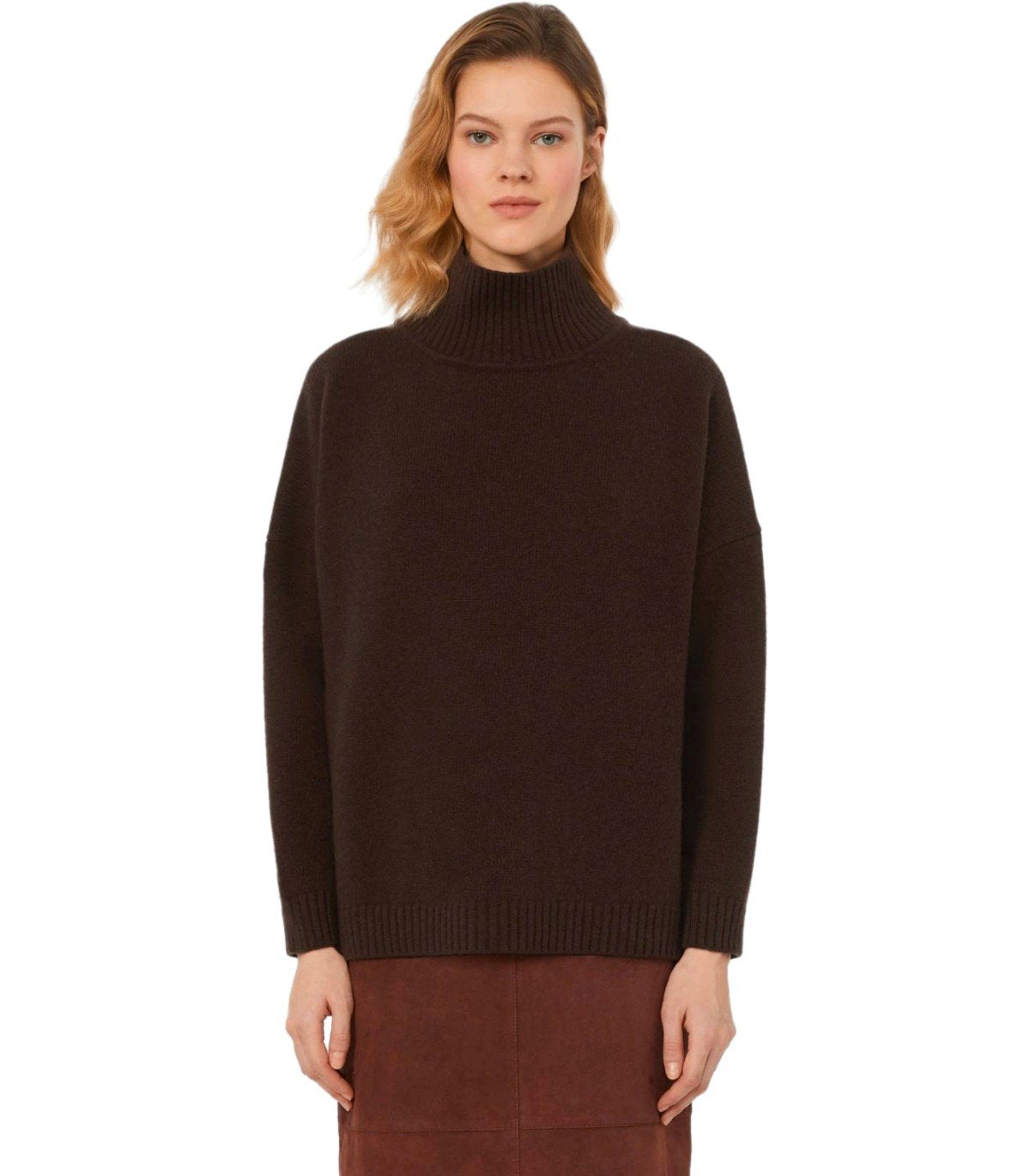 MAGLIONE DOLCEVITA BORGIA CIOCCOLATO MAX MARA WEEKEND