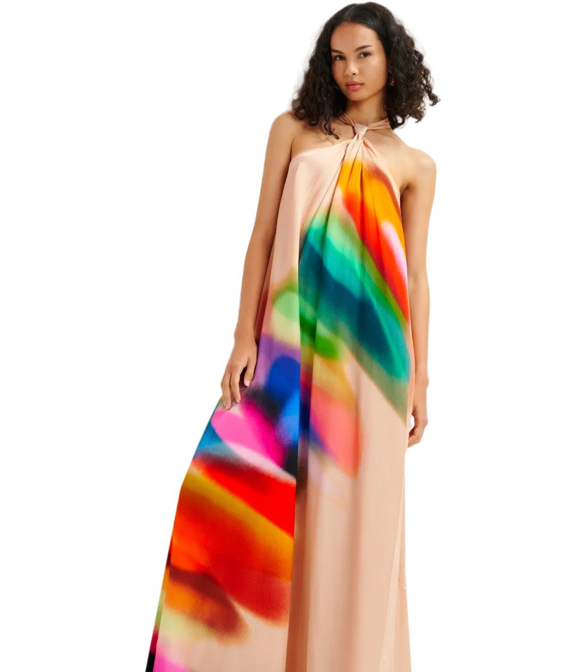 ESSENTIEL ANTWERP HALINKI MEHRFARBIGES LANGES KLEID