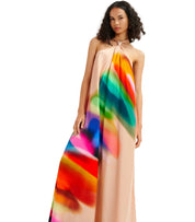 ESSENTIEL ANTWERP HALINKI MEHRFARBIGES LANGES KLEID