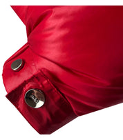 ADD SHINY CORTINA RED HOODED DOWN JACKET