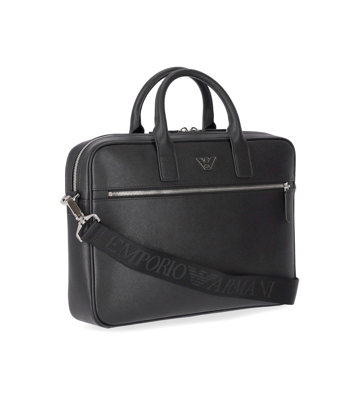 EMPORIO ARMANI BUSINESS BLACK BRIEFCASE