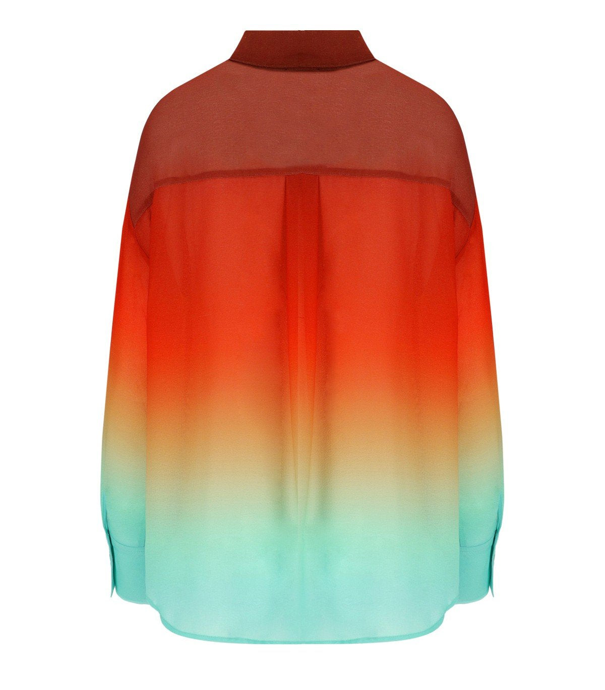 ESSENTIEL ANTWERP HEDEN TIE DYE ORANGE SHIRT