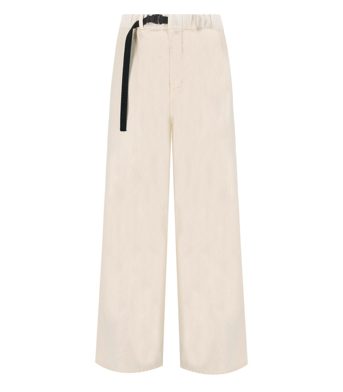 WHITE SAND CAROL CREAM RIBBED PANTS