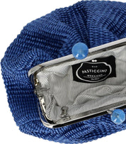 MAX MARA WEEKEND PASTICCINO PALMAS SMALL BLUE CLUTCH BAG