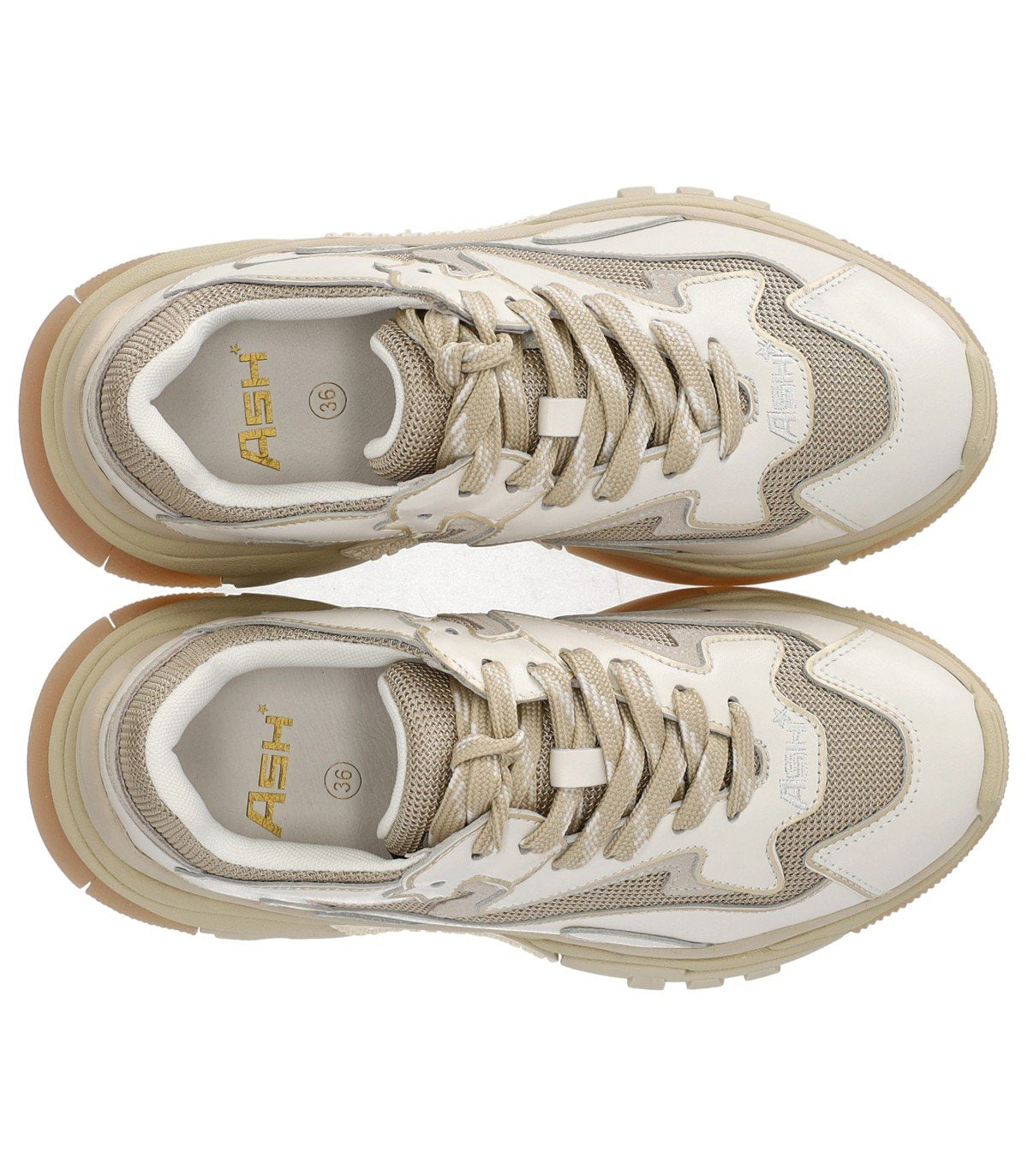 ASH ADDICT WHITE BEIGE SNEAKER