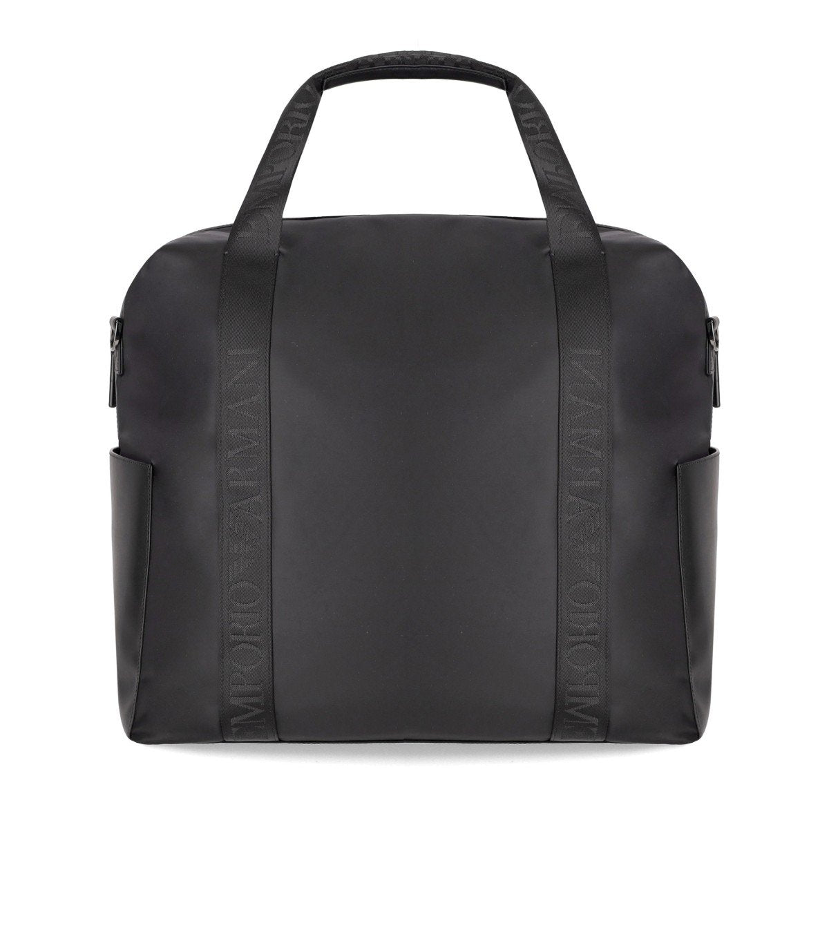 EMPORIO ARMANI NYLON BLACK DUFFLE BAG