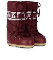 MOON BOOT ICON NYLON BURGUNDY SNOW BOOT