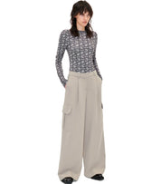 STINE GOYA OLANI BEIGE WIDE LEG PANTS