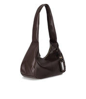 GANNI HOBO SEAL BROWN MEDIUM SHOULDER BAG