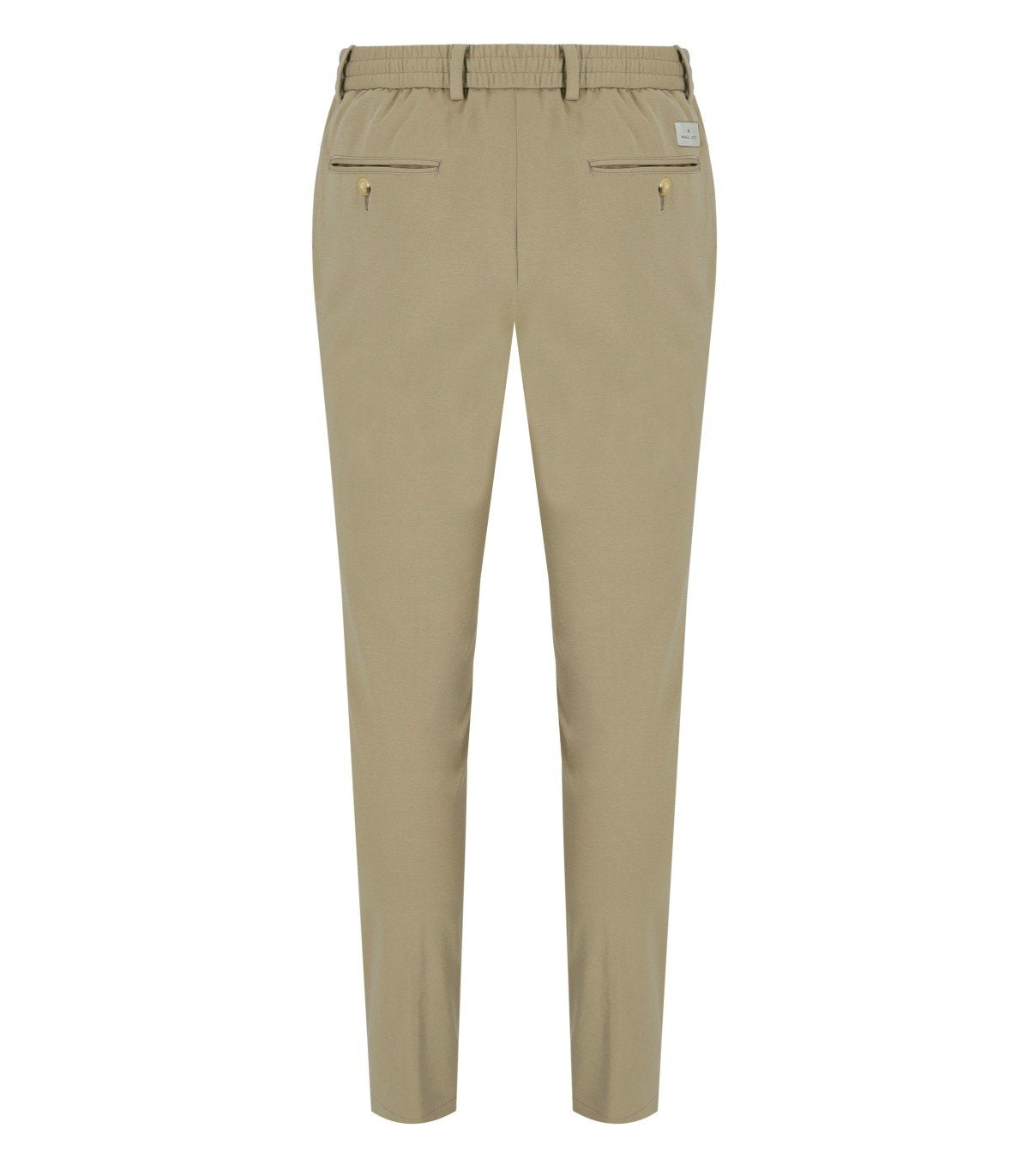 MANUEL RITZ BEIGE COTTON REGULAR FIT PANTS