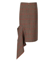 JUPE MIDI IFEATHER MARRON ESSENTIEL ANTWERP