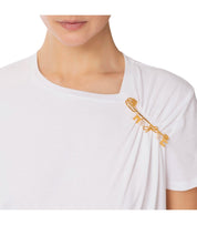 T-SHIRT CON SPILLA GESSO ELISABETTA FRANCHI