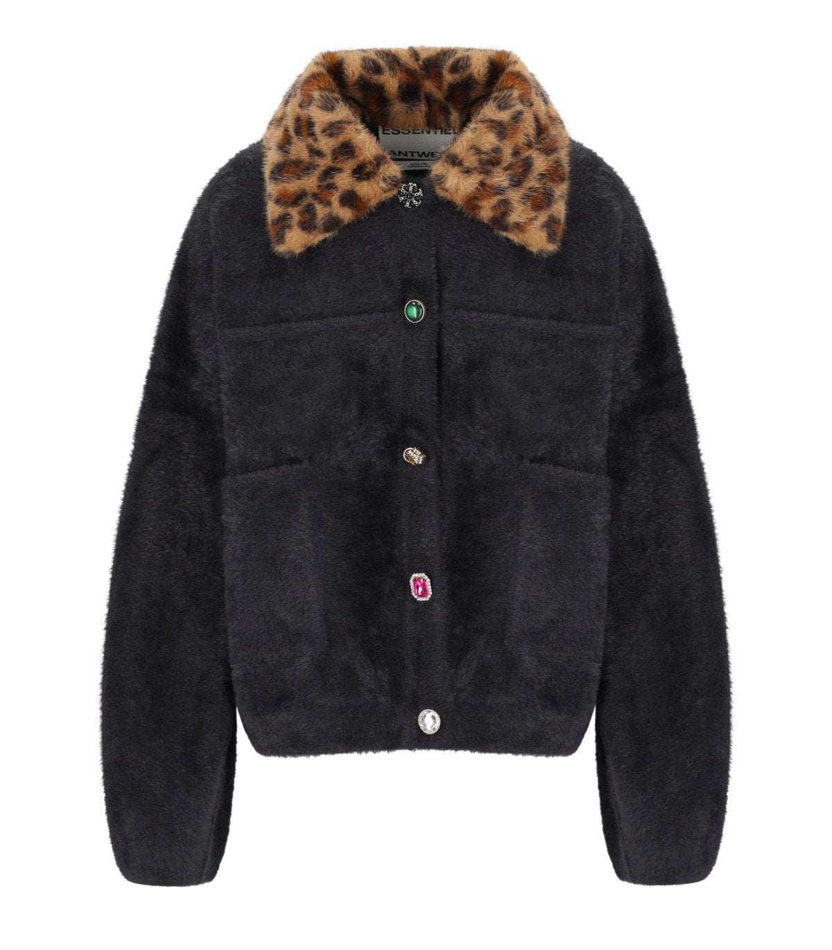 CARDIGAN INTENTION NOIR ESSENTIEL ANTWERP