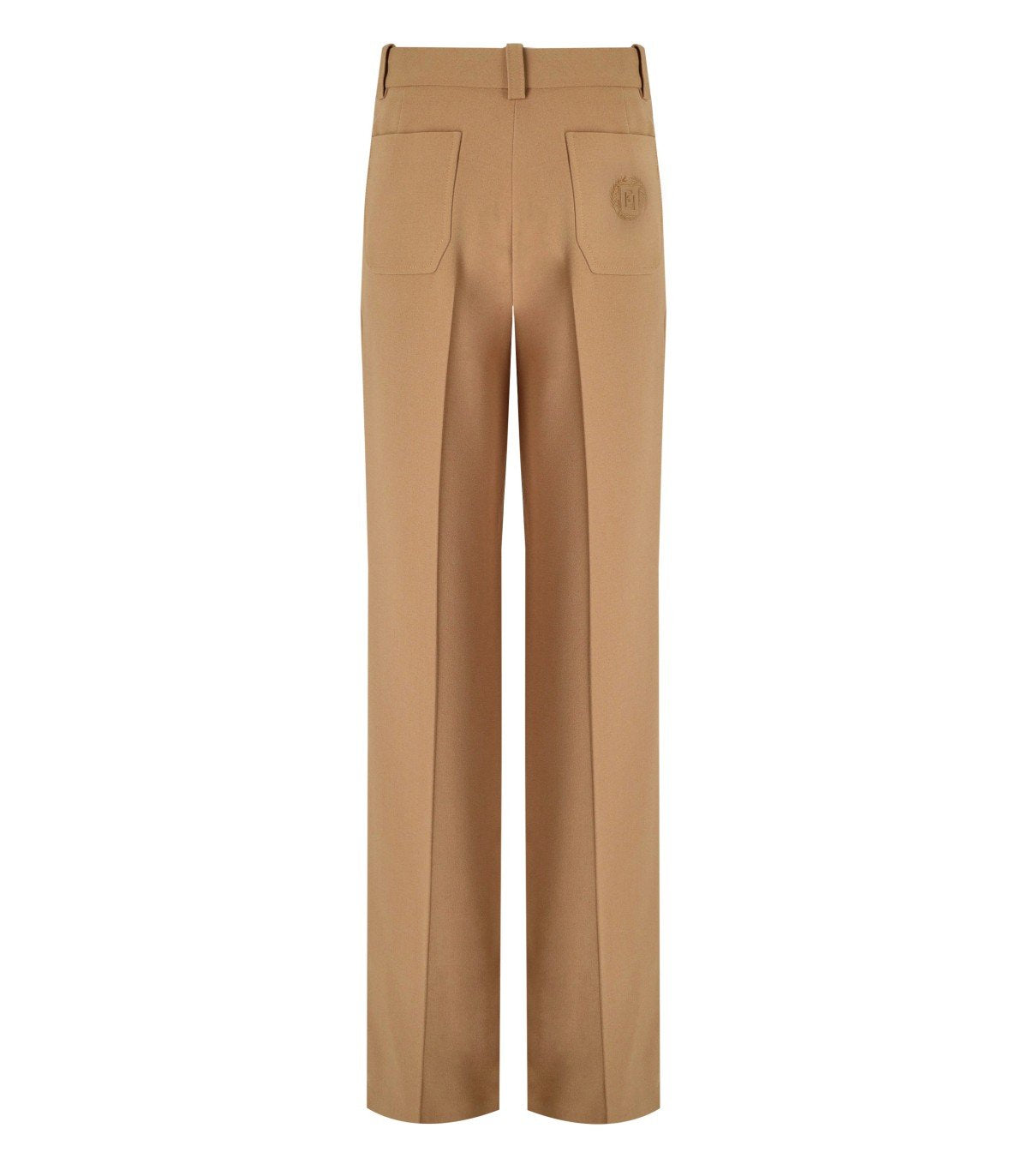 ELISABETTA FRANCHI CAMEL PALAZZO PANTS