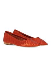 STRATEGIA LIYA ORANGE BALLET FLAT SHOE