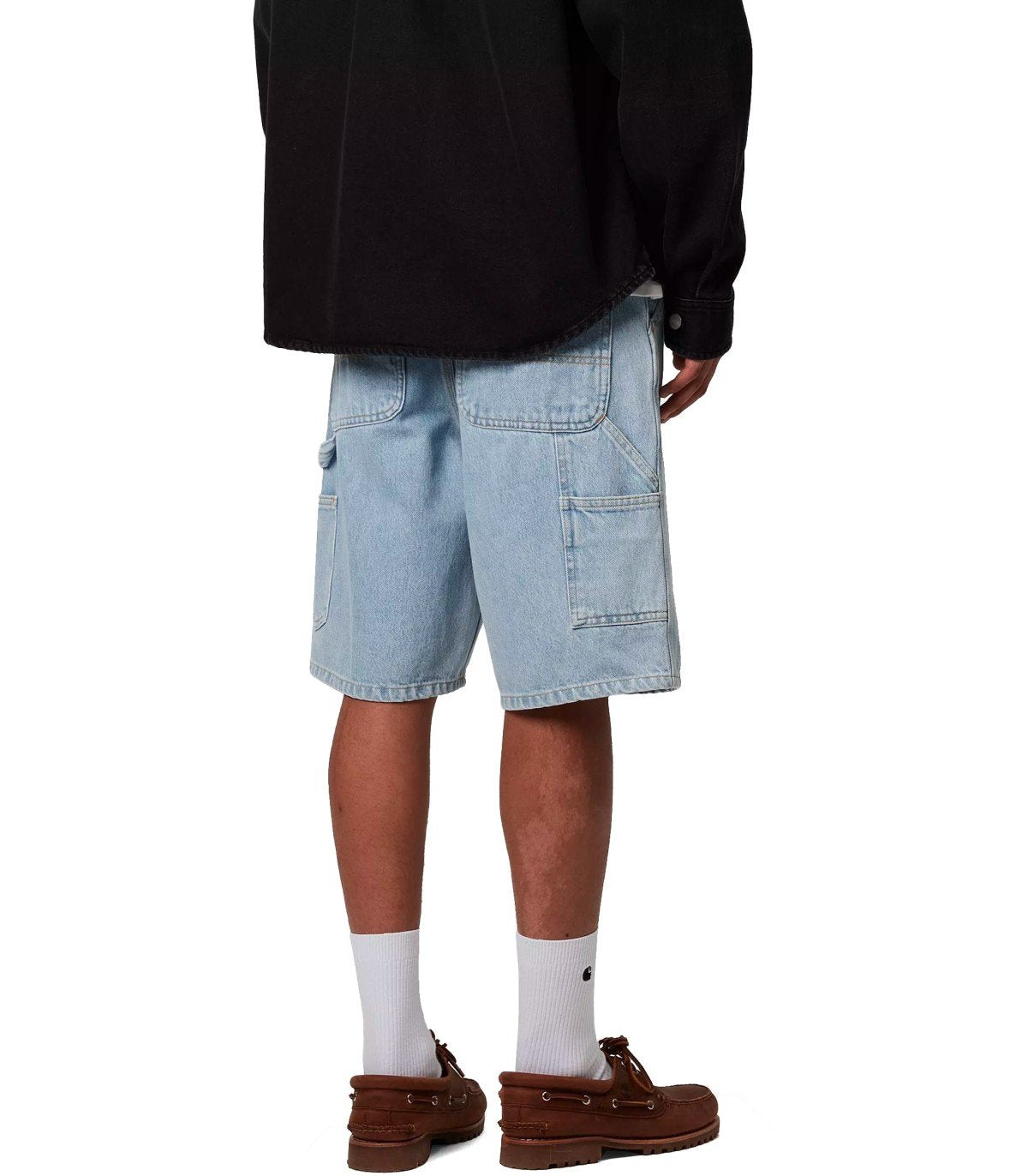 BERMUDA SINGLE KNEE AZZURRO CARHARTT WIP