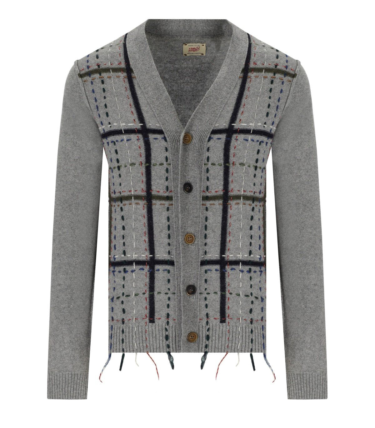 BOB MOZ GREY CARDIGAN