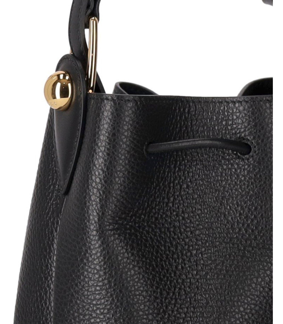 FURLA SFERA MINI BLACK BUCKET BAG