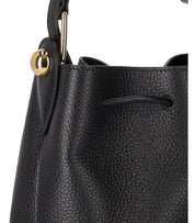 FURLA SFERA MINI BLACK BUCKET BAG