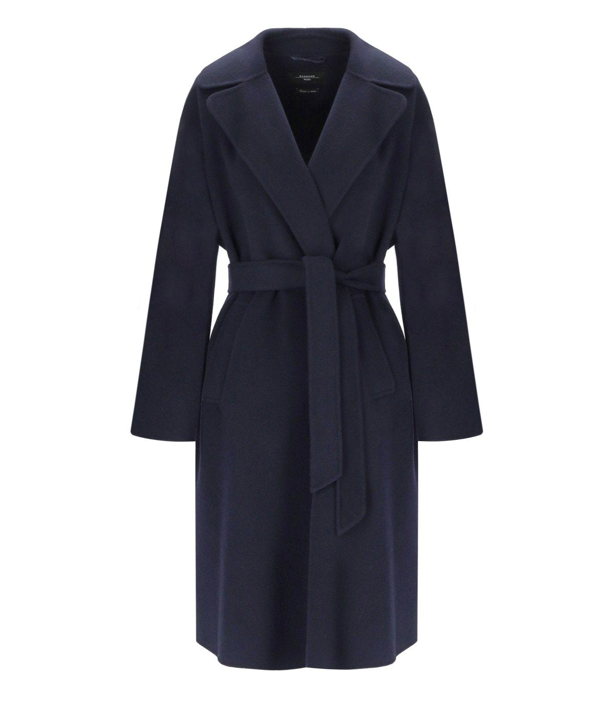 Cappotto con Cintura Civada Blu Max Mara Weekend – FerrarisBoutique
