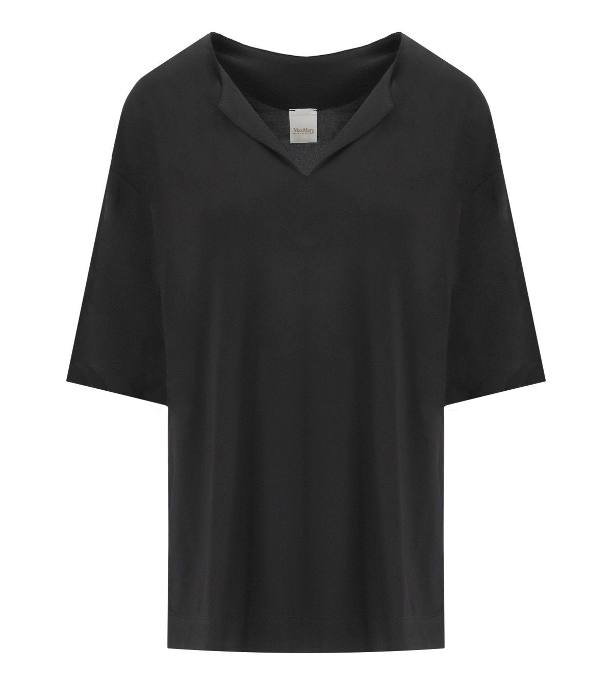 MAX MARA BEACHWEAR RIGEL BLACK BLOUSE