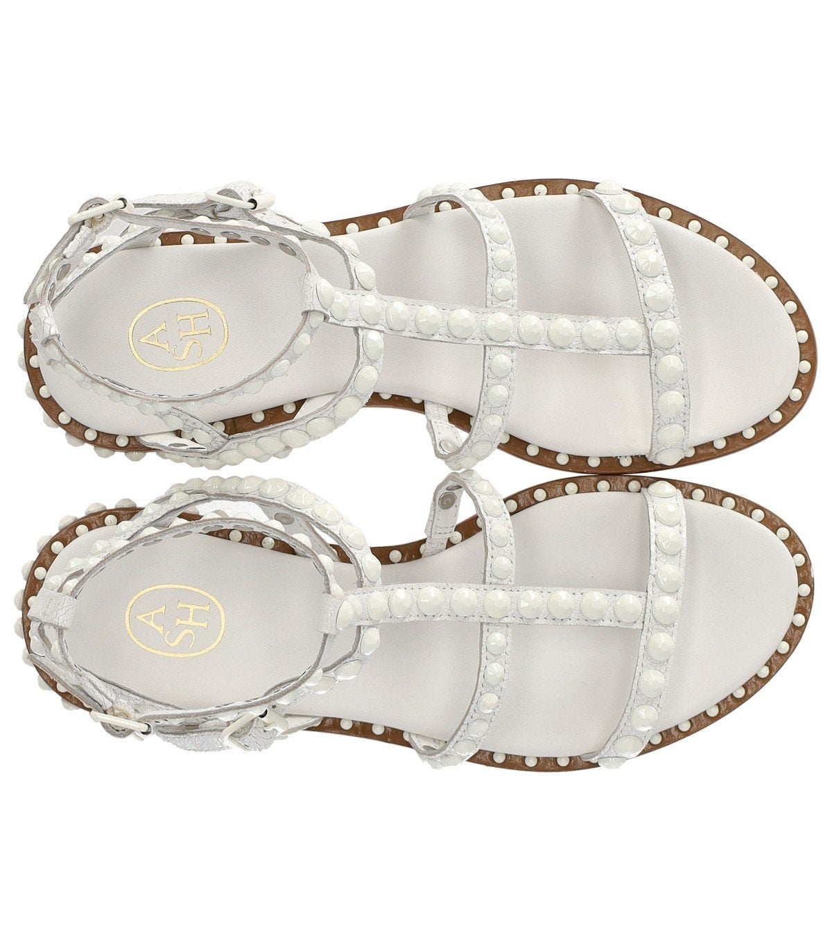 ASH PRECIOUS BIS WHITE FLAT SANDAL