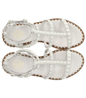 ASH PRECIOUS BIS WHITE FLAT SANDAL