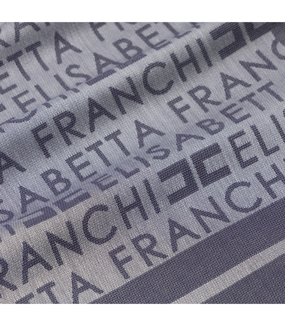 ELISABETTA FRANCHI OLTREMARE JACQUARD FOULARD SCARF