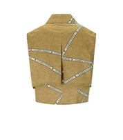 ELISABETTA FRANCHI PAGLIA BURRO CROPPED HEMD