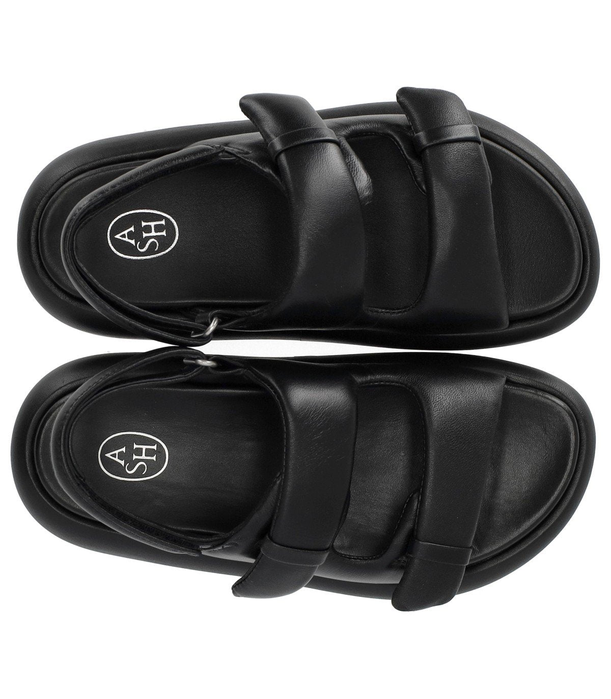 SANDALO PLATFORM VINCI NERO ASH