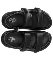 SANDALO PLATFORM VINCI NERO ASH