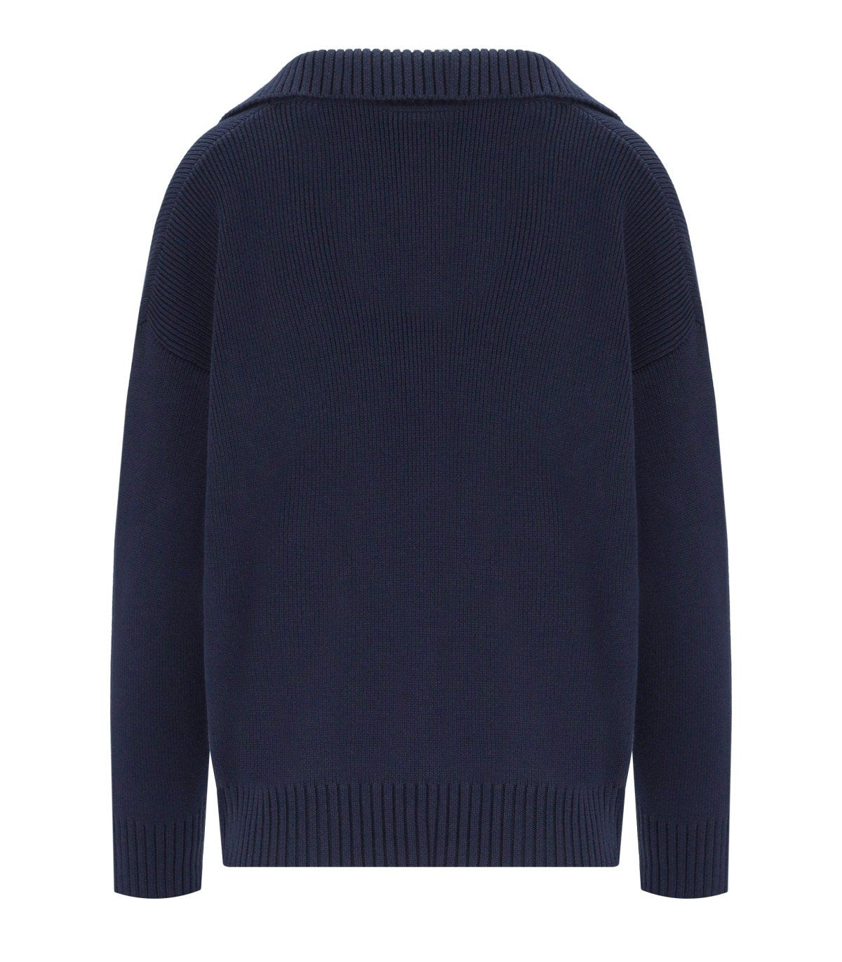 MAX MARA WEEKEND SALOON BLUE POLO SWEATER