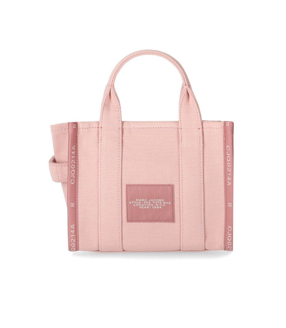 MARC JACOBS THE JACQUARD SMALL TOTE ROSE HANDBAG