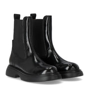 GANNI BLACK NAPLACK MID CHELSEA BOOT