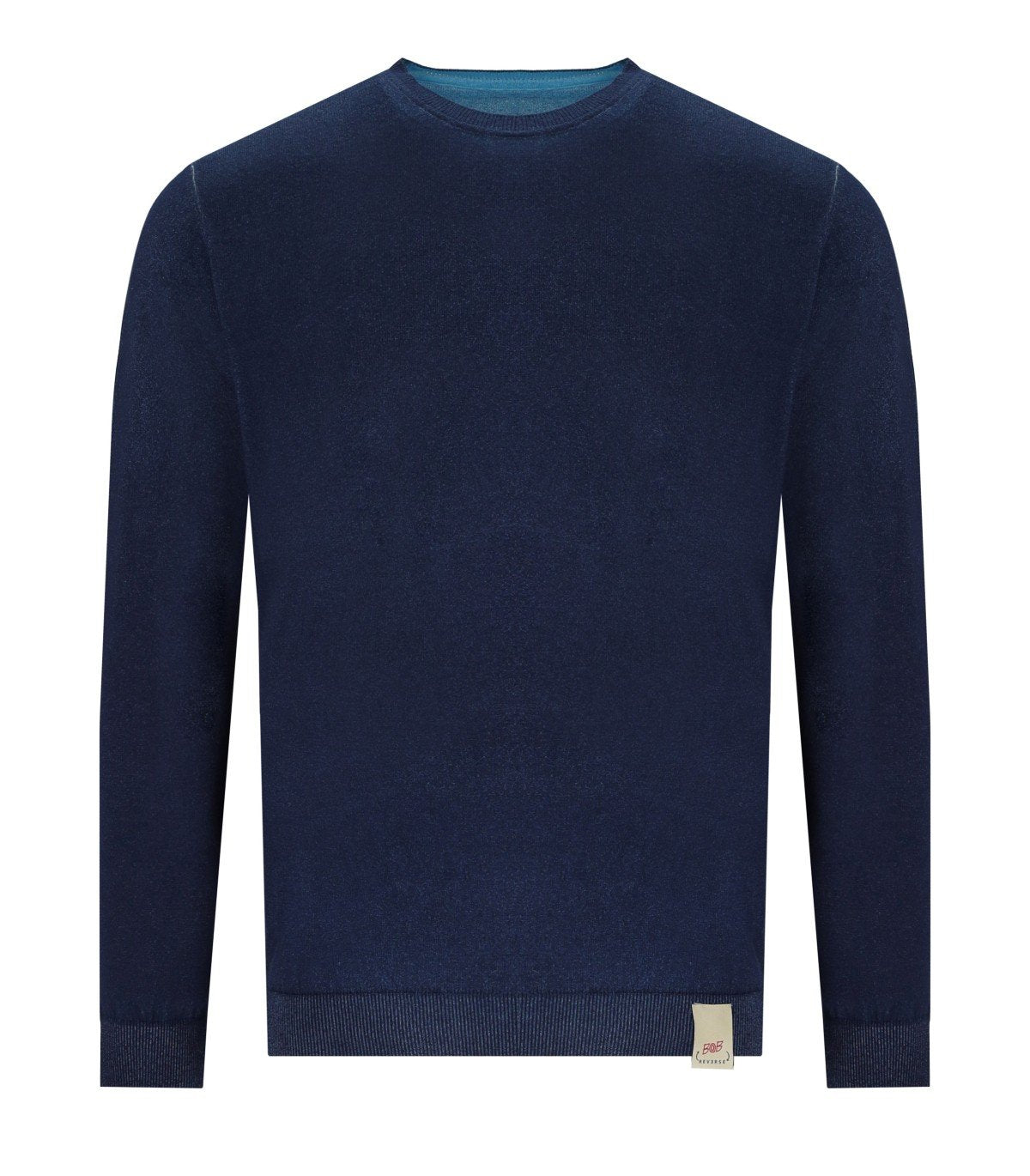 BOB BART BLUE REVERSIBLE CREWNECK PULLOVER