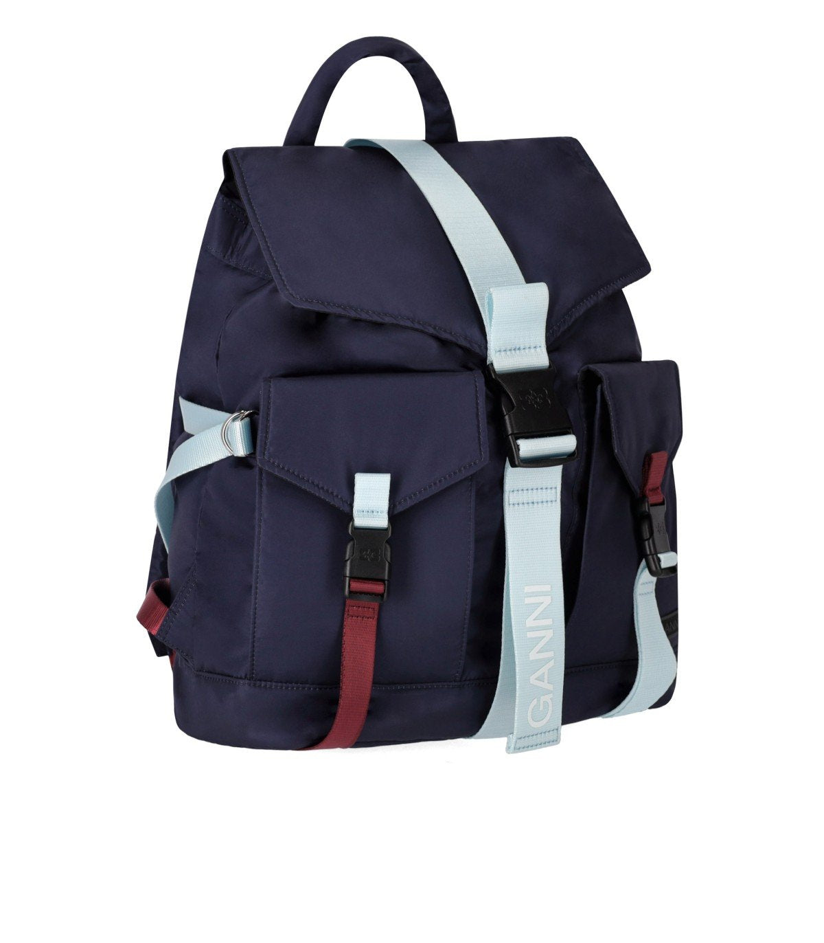 GANNI TECH BLUE BACKPACK