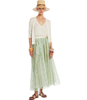 MAX MARA WEEKEND MARCA GREEN SKIRT