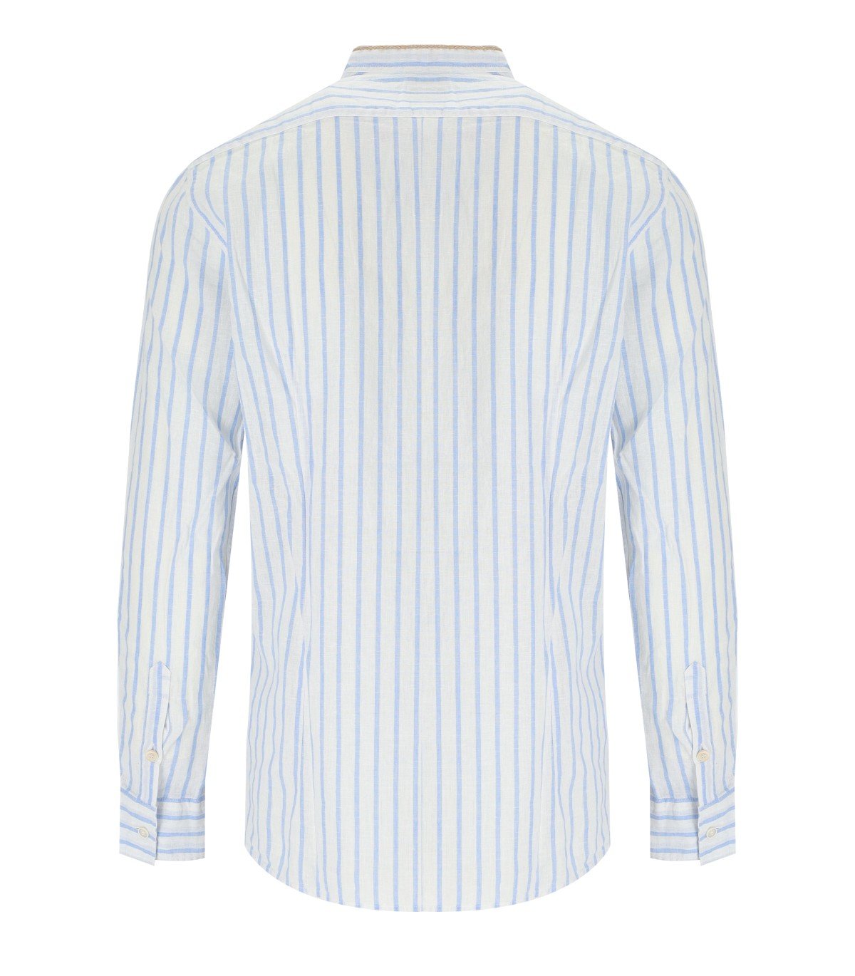 BOB KOREA WHITE LIGHT BLUE STRIPED SHIRT